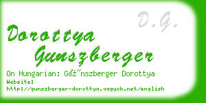 dorottya gunszberger business card